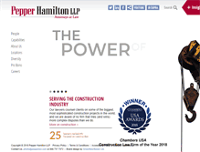Tablet Screenshot of pepperlaw.com